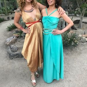 Vintage aqua gown